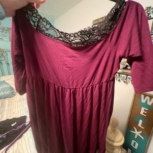 Lace off the shoulder top